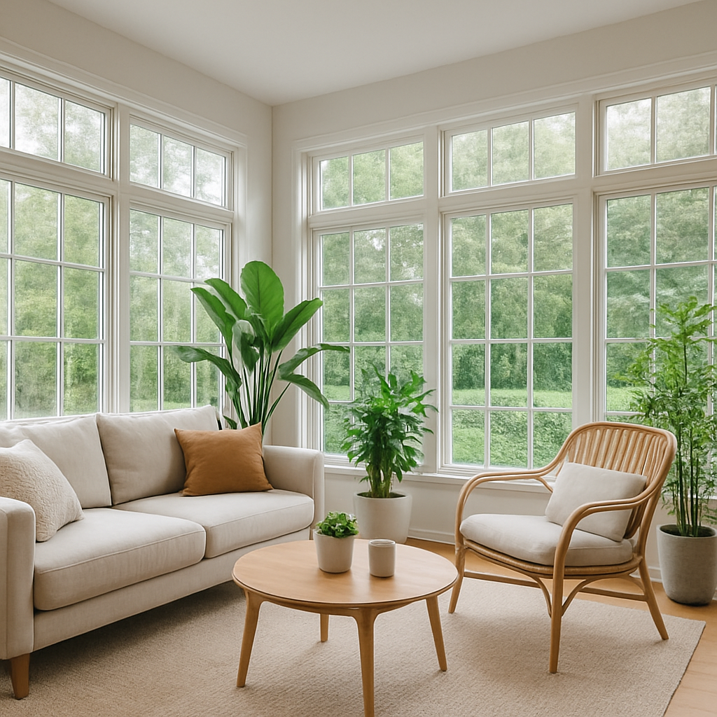Sun room window wall, Evanston